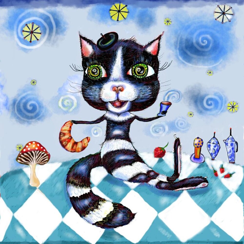 Cats are my love language ceramic tile trivet or wall art 8x8"